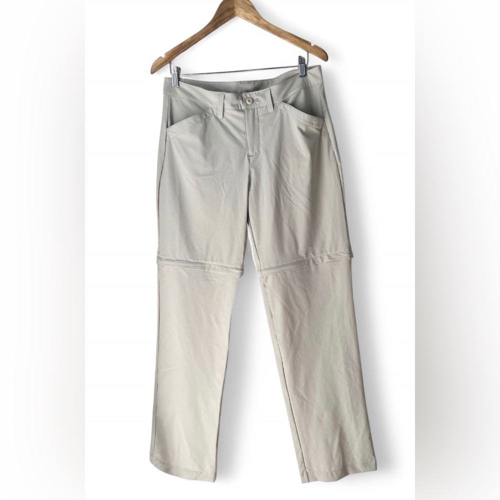 Eddie Bauer Beige Convertible Zip-Off Utility Hiking Pants Size 10